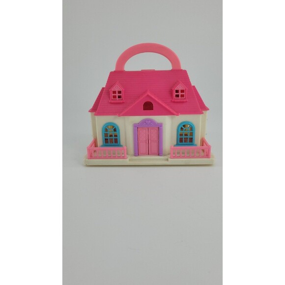 Blue Box Tiny Dreams Mini Carry Along Playset Polly Pocket Doll House VTG Retro - Picture 1 of 12